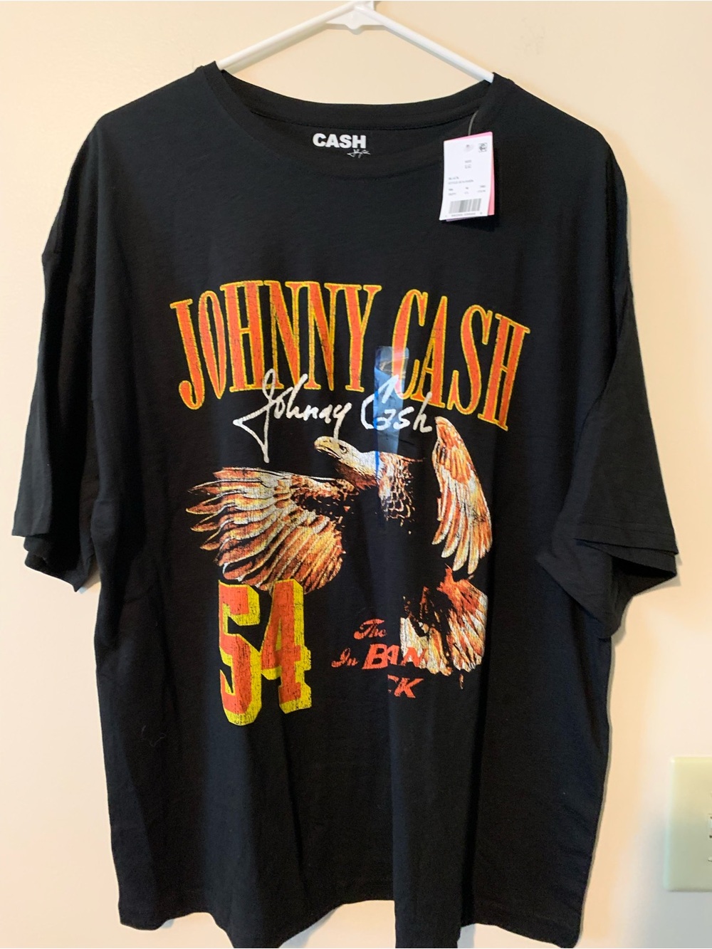 Johnny Cash Black Short Sleeve Graphic Tee